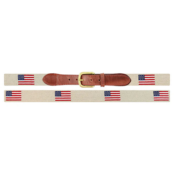 American Flag Needlepoint Belt (Classic)