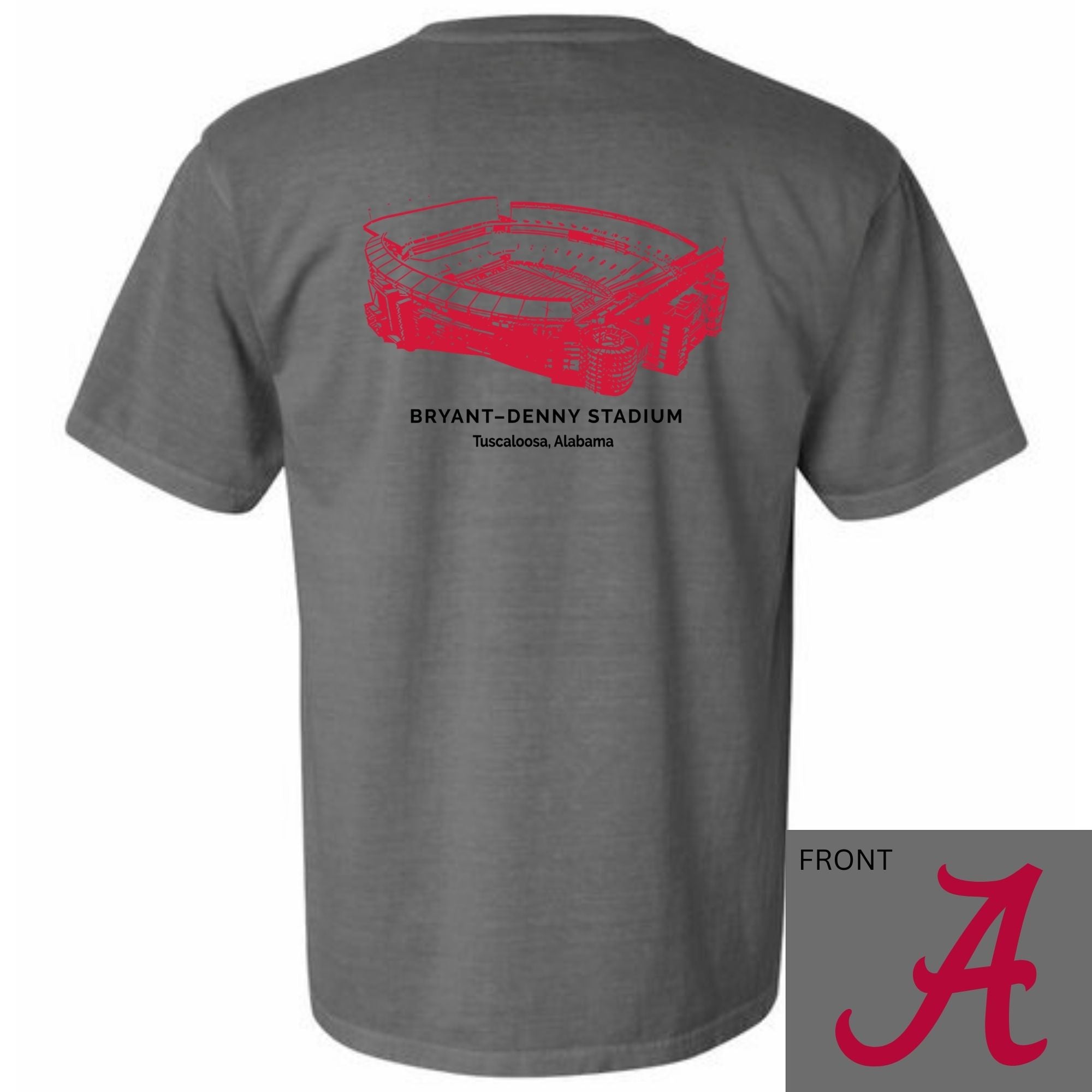 Bryant Denny Stadium Shirt grey comfort colors shirt  vintage Bryant denny stadium shirt 
