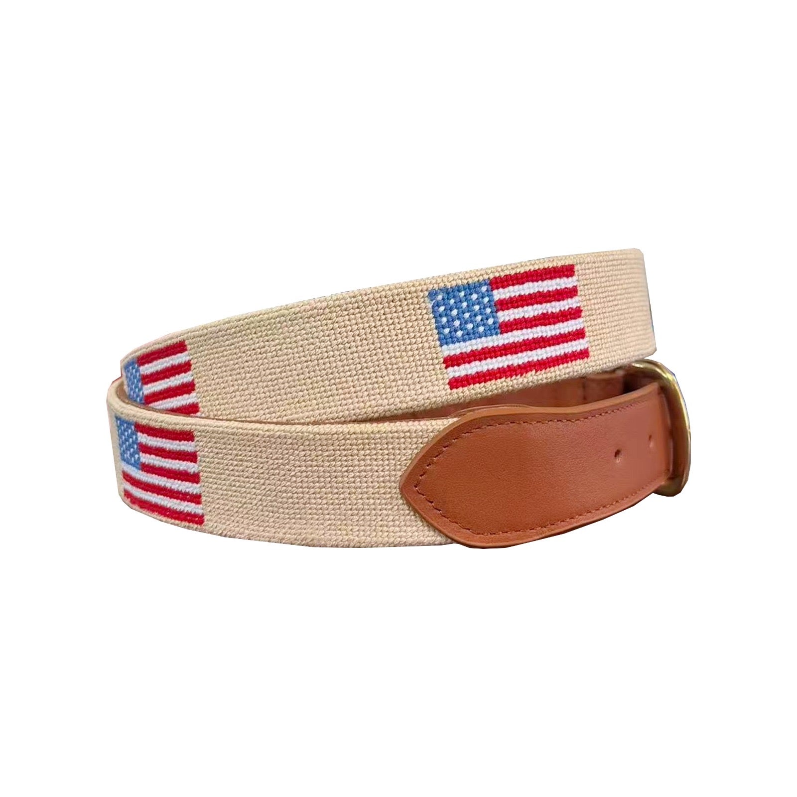 American Flag Needlepoint Belt (Classic)