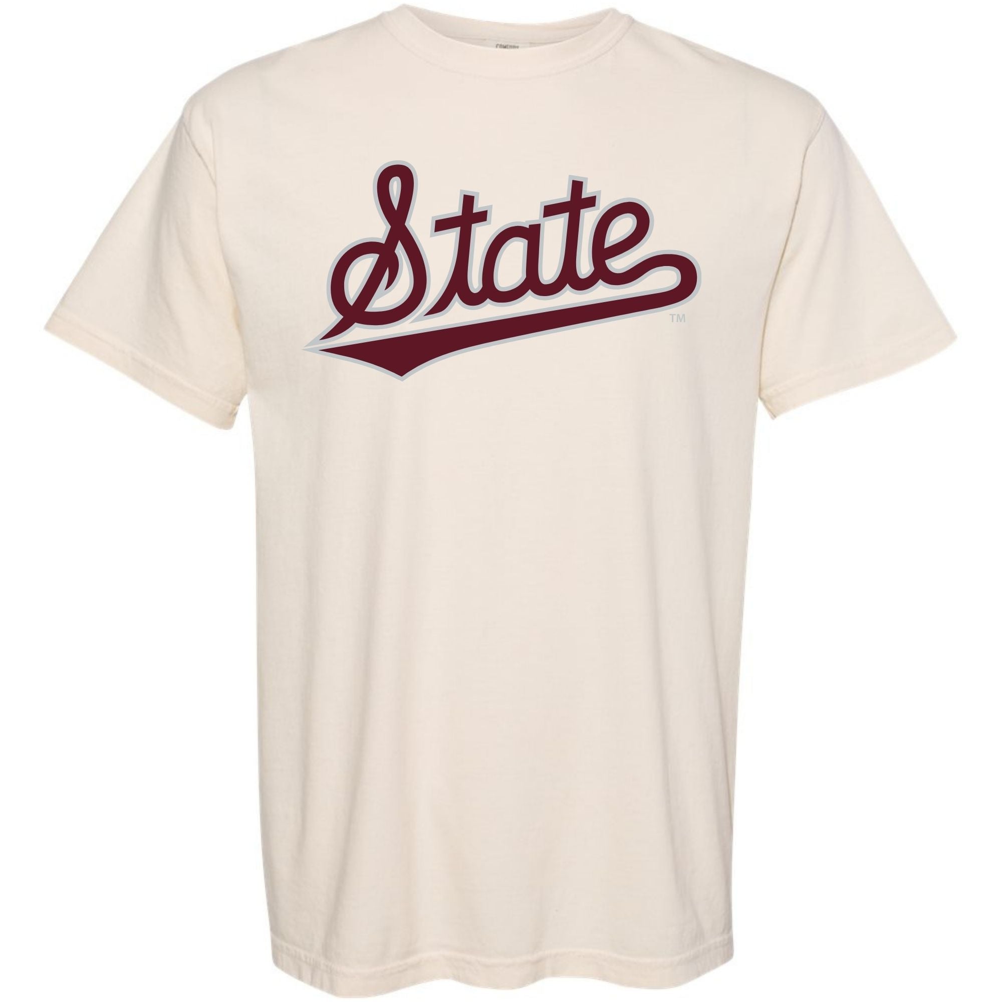 Scripted State - Mississippi State T-Shirt | MSU Bulldogs Game Day Tee | Maroon & White Spirit Shirt