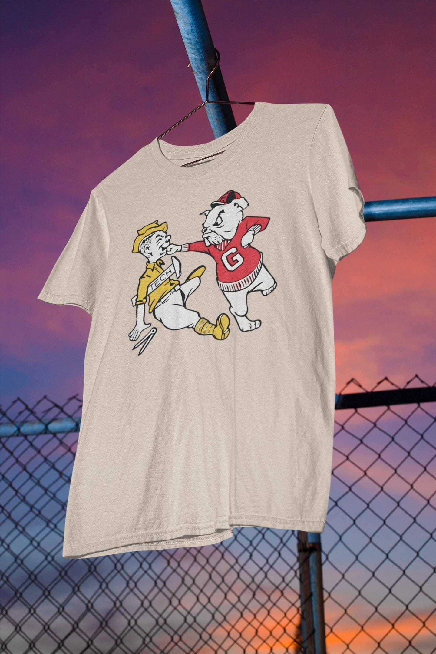 Vintage UGA Bulldogs T-Shirt | Georgia vs Georgia Tech