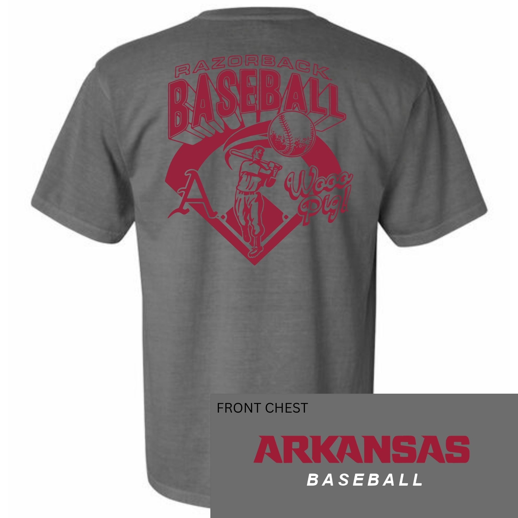 Arkansas Baseball Tee – Official Razorbacks Fan Shirt for Game Days