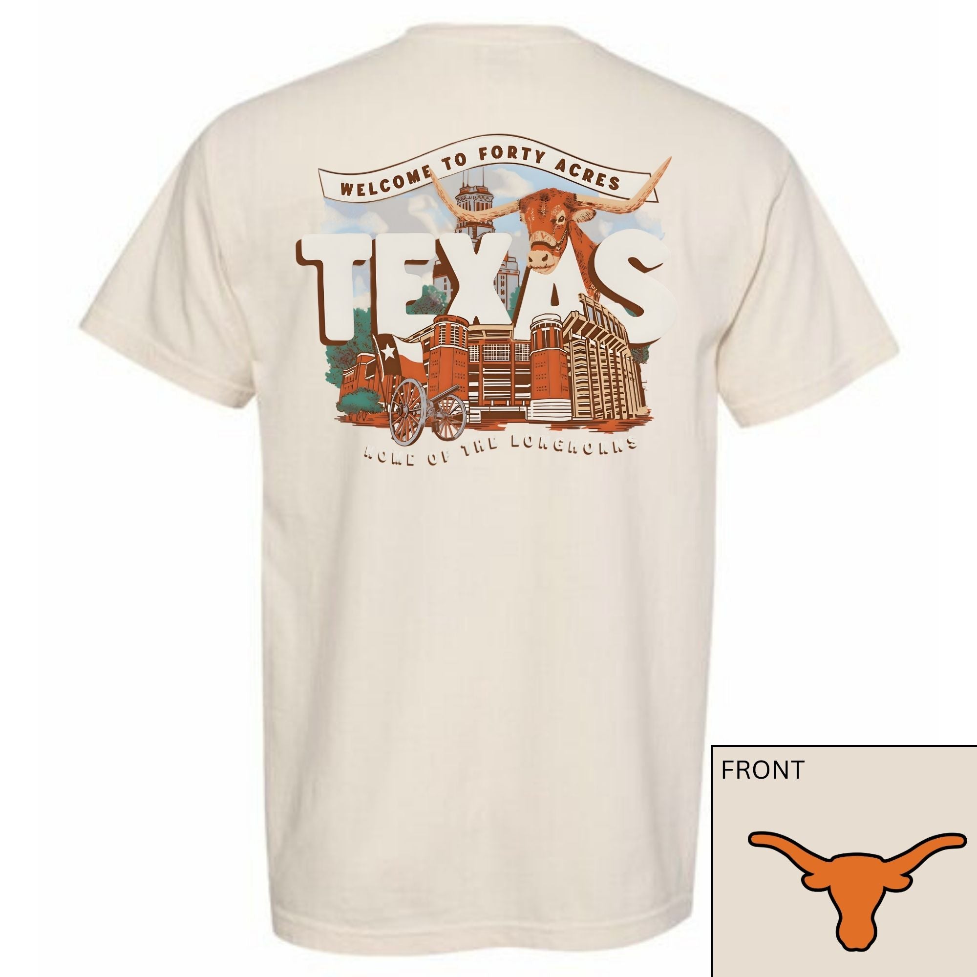 comfort colors Vintage Texas Longhorns T-Shirt – Retro Austin Forty Acres Tee | Classic University of Texas Shirt