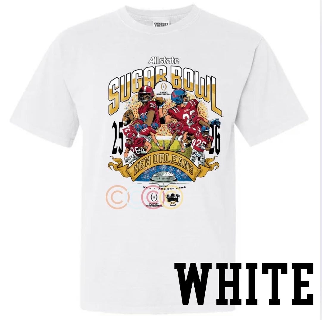 Sugar Bowl Football Shirt 2025 | New Orleans College Football Tee | Game Day Sugarbowl Game Shirt | Vintage Style Fan Tee