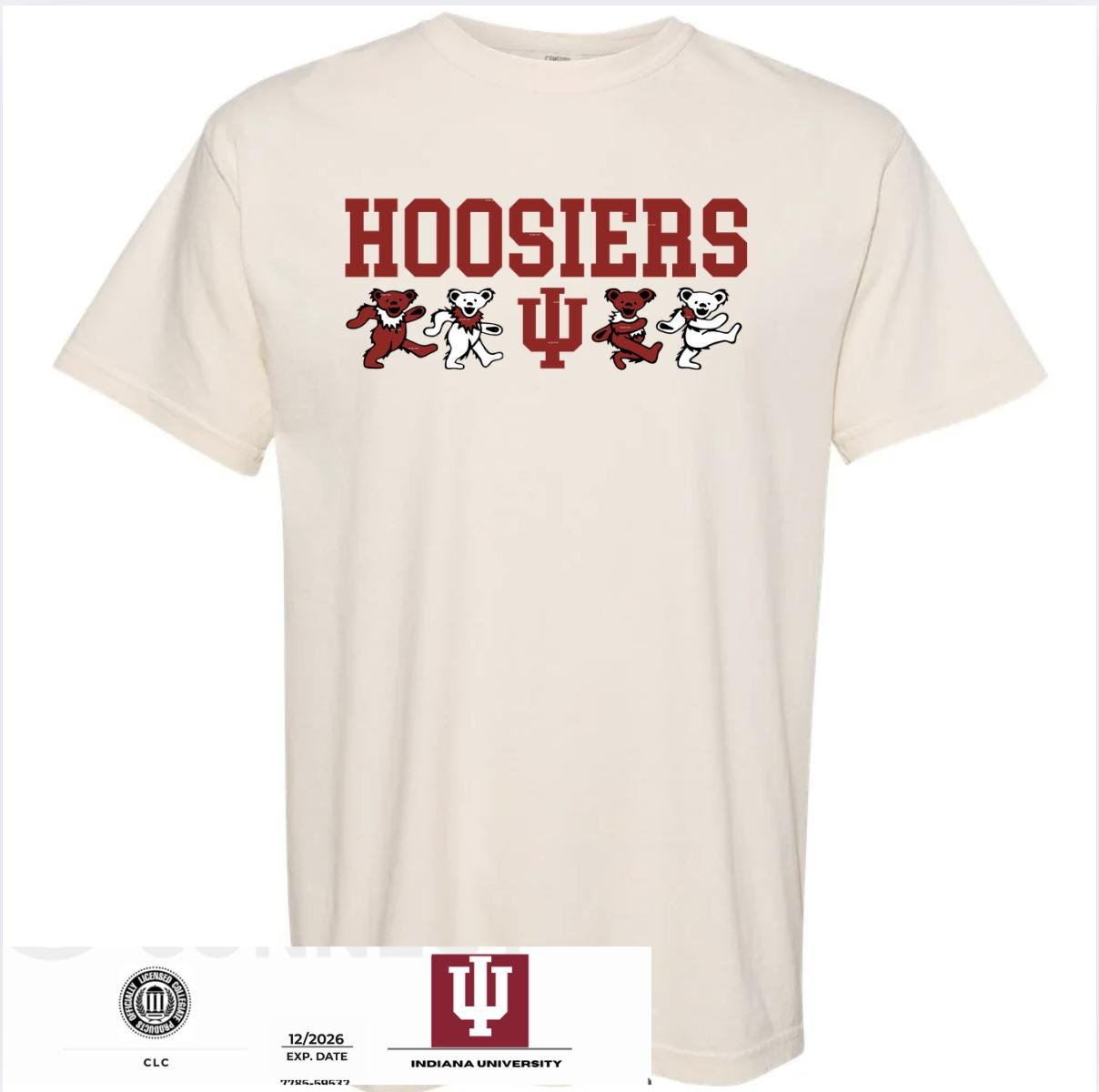 Indiana Hoosiers Dancing Bears Tee | Retro Game Day Shirt