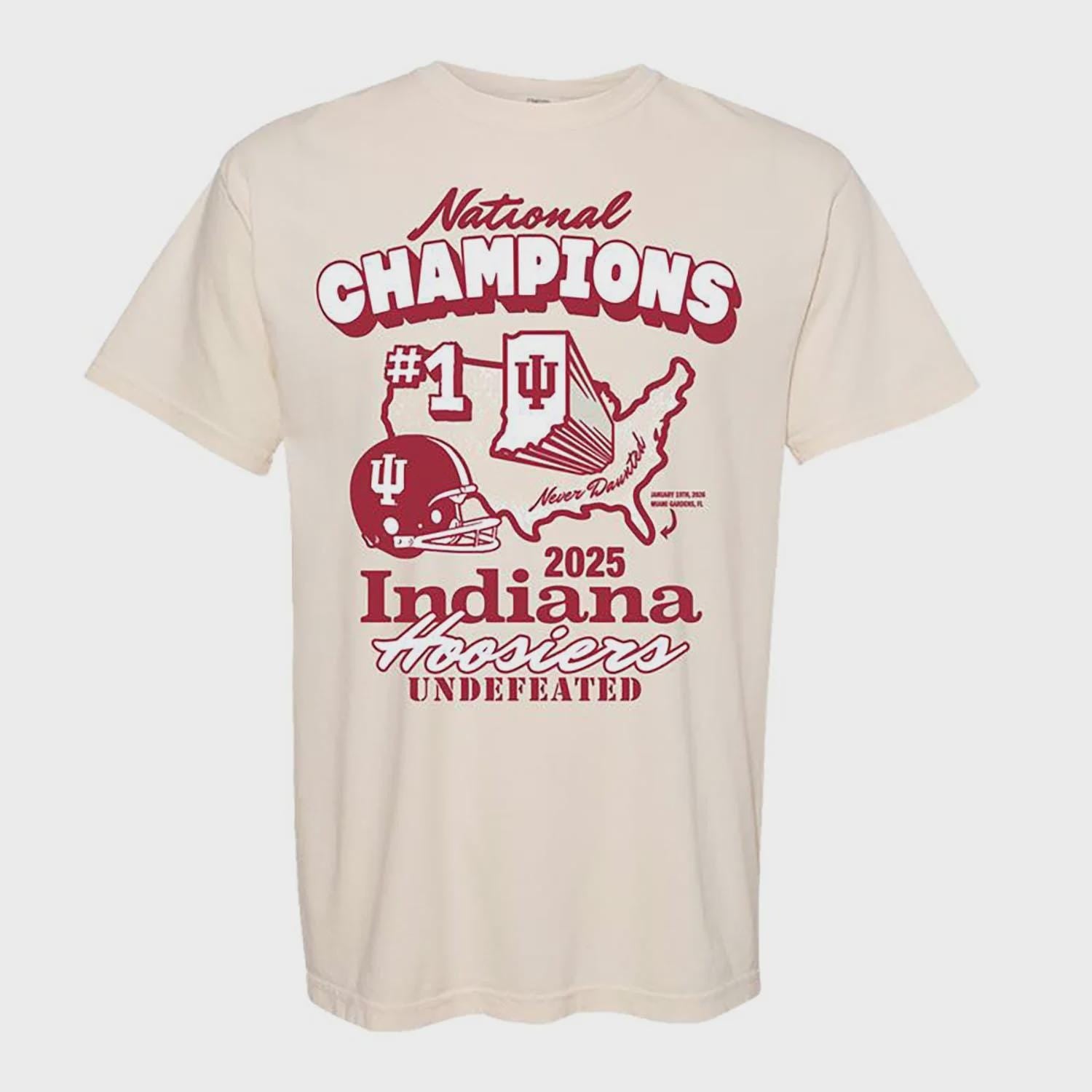 Indiana Hoosiers 2025 National Champions Tee | IU Football| HOOSIERS| Cignetti