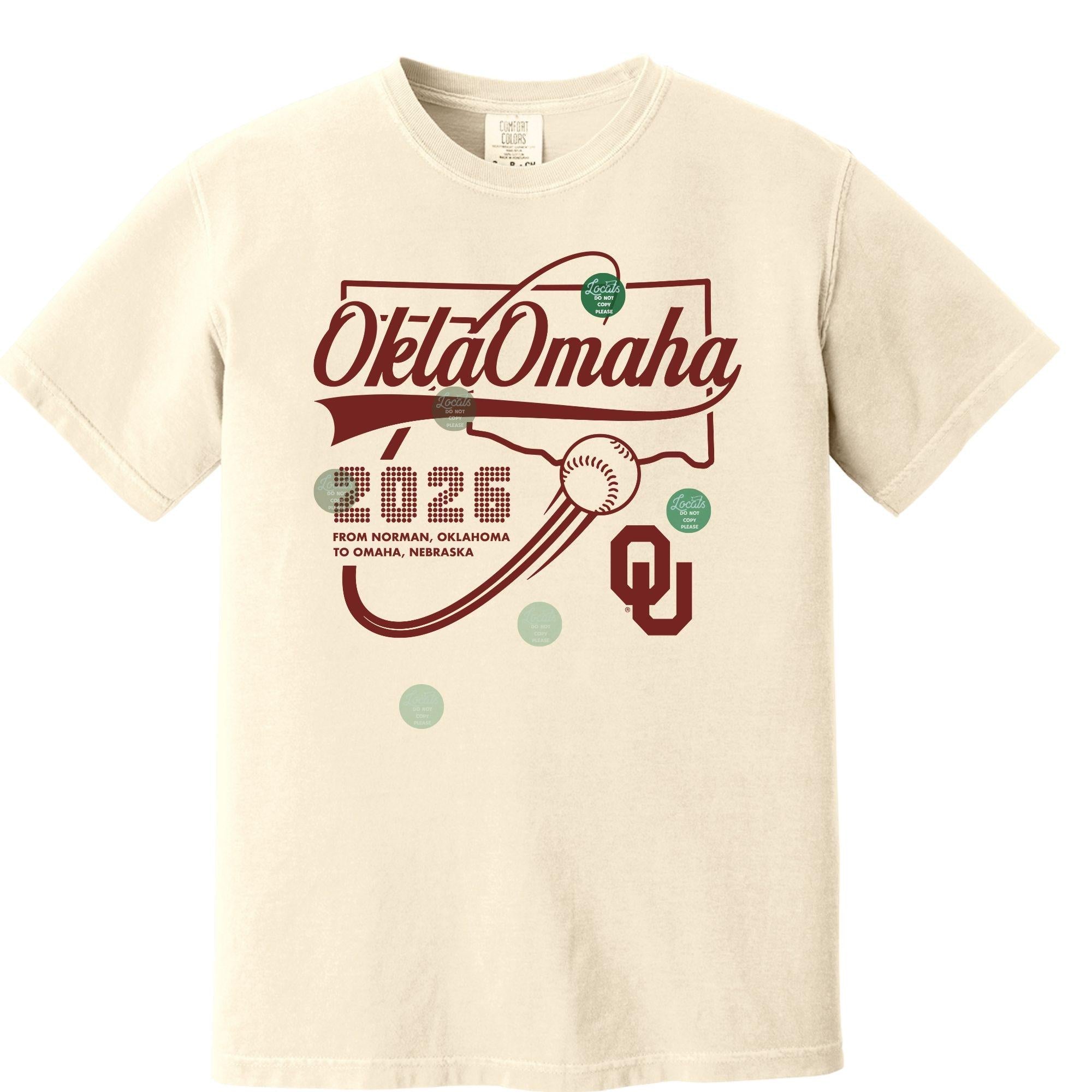 Oklahoma Sooners 2026 College World Series Comfort Colors Tee