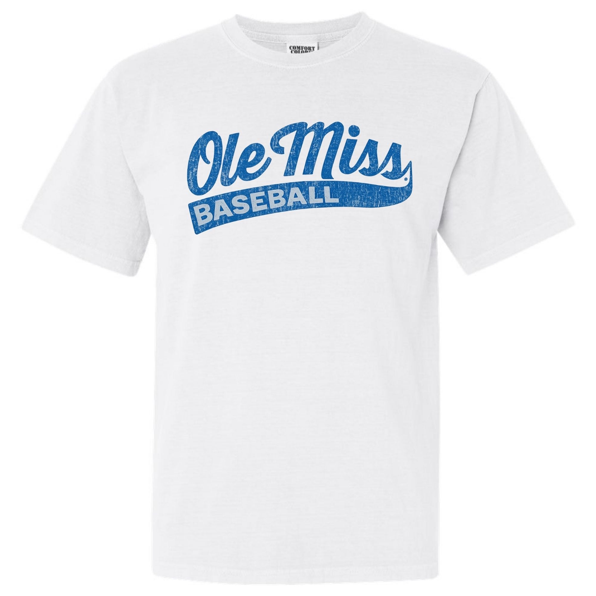 Ole Miss Baseball Shirt | Rebels Baseball Tee | Vintage Ole Miss Script T-Shirt | Comfort Colors | Mississippi Game Day
