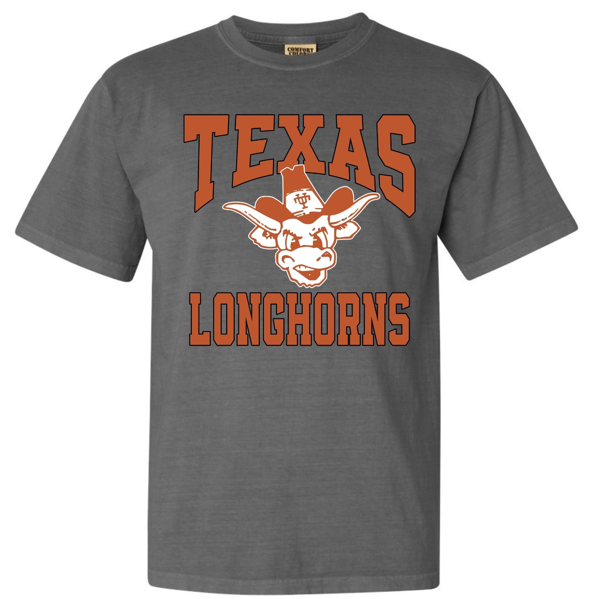 Vintage Texas Longhorns T-Shirt – Retro Bevo Mascot Tee | Classic University of Texas Longhorns Shirt