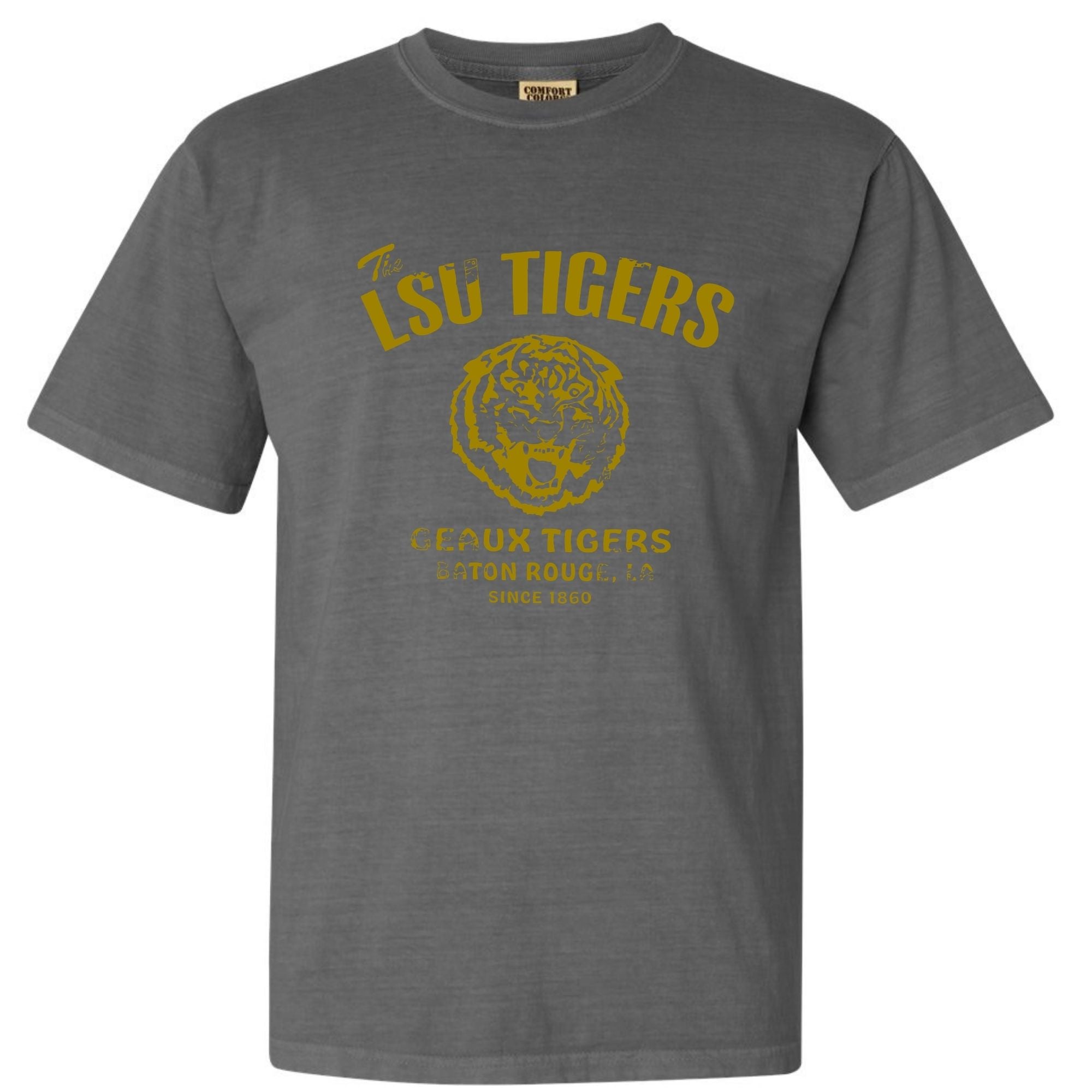 LSU Tigers Vintage “Geaux Tigers” Tee – Retro Baton Rouge Graphic Shirt comfort colors tshirt lsu