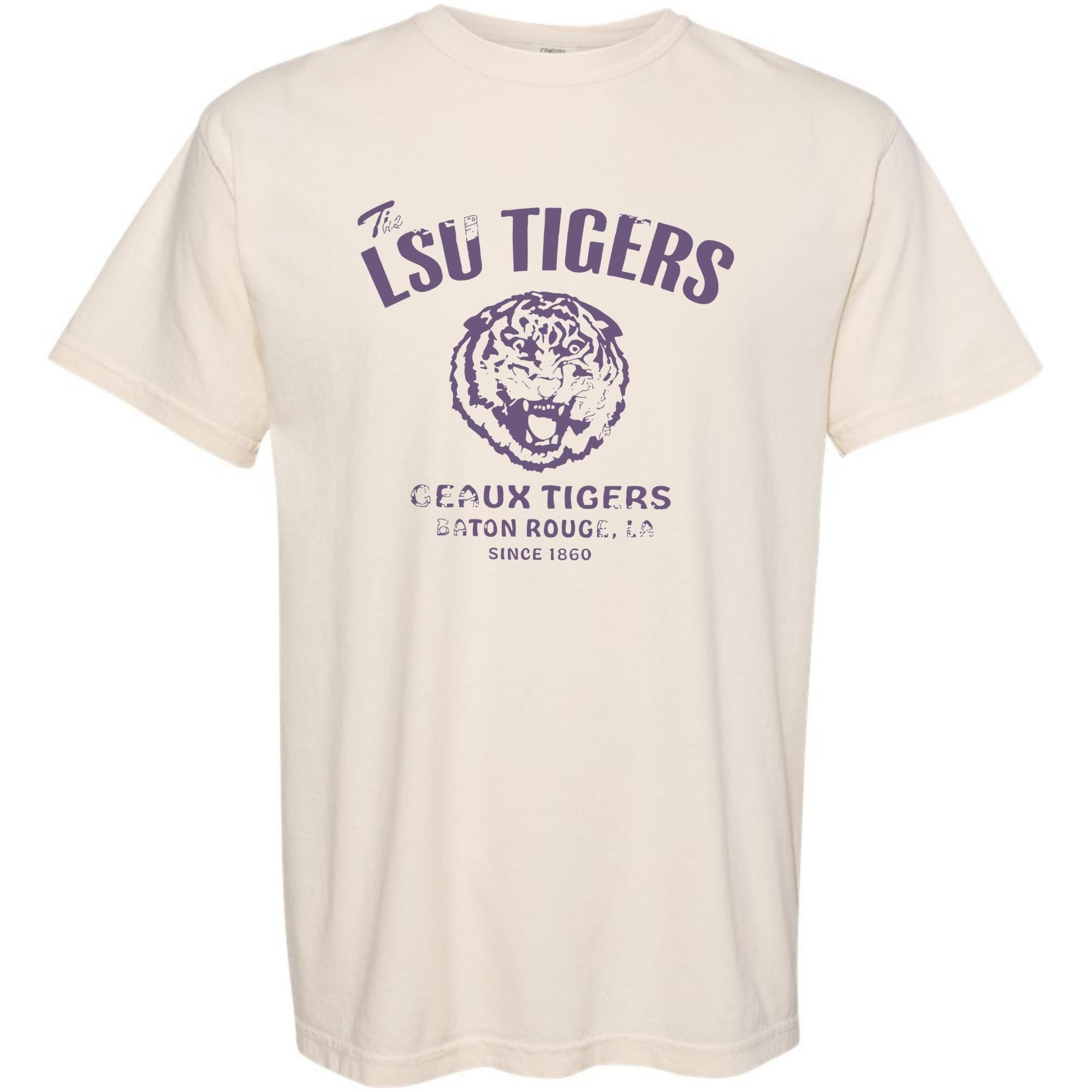 LSU Tigers Vintage “Geaux Tigers” Tee – Retro Baton Rouge Graphic Shirt comfort colors tshirt lsu