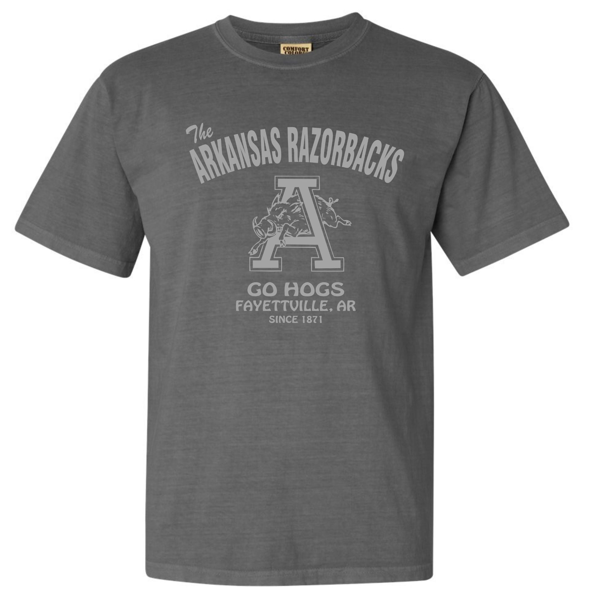 Vintage Arkansas Razorbacks T-Shirt – Retro Hogs Logo Tee | Classic Go Hogs Fayetteville Shirt